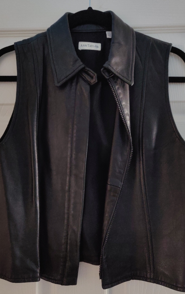 Vintage Ann Taylor Leather Vest